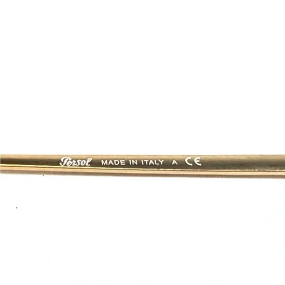 Persol Eyeglasses Frames 2426-V 1054 Gold Round Full Rim 50-20-140 - Picture 8 of 11